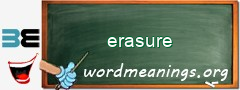 WordMeaning blackboard for erasure